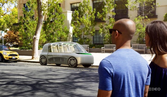 A new car-sharing vision may help ease congestion in metropolitan areas lacking mass transportation options. Cities like New York City and London have a decent public transportation system, but if you've ever tried to commute in a city like Los Angeles, you probably pray for a better way. California's Ideo, a design company, offers one such alternative. Their latest concept looks past major infrastructure programs to an expanded view of the automobile sharing model as a means of reducing all of the negative affects of too many cars on the roads.