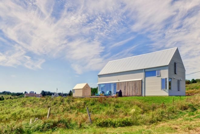 MLS Architects, Muir Craig House, Nova Scotia architecture, nova scotia home design, barn home, barn-inspired homes, birchwood homes, corrugated metal homes, barn designs, renovated barn designs, wooden homes, wooden interiors, barn design, interior design, vernacular design, gabled roofs,
