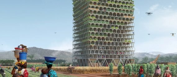 Mashambas Skyscraper by Pawel Lipiński and Mateusz Frankowski, Pawel Lipiński and Mateusz Frankowski, Mashambas Skyscraper, 2017 eVolo skyscraper competition winner, green farming skyscraper