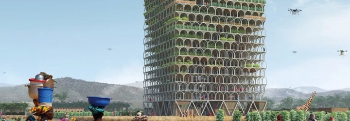 Mashambas Skyscraper by Pawel Lipiński and Mateusz Frankowski, Pawel Lipiński and Mateusz Frankowski, Mashambas Skyscraper, 2017 eVolo skyscraper competition winner, green farming skyscraper