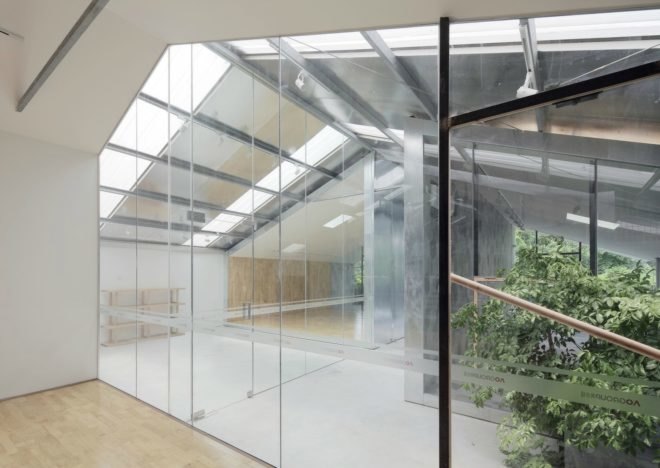 O-office Architects, work studios, plant house, green work-studio, green offices, garden office space, green work space, plants for office space, locally-sourced materials, timber and glass buildings, Guangzhou plant house, Chinese architecture, plant infused buildings, garden space, urban gardens, greenhouse, reformed greenhouse