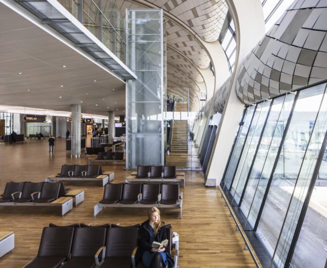 Oslo Airport by Nordic Office of Architecture, Oslo Airport expansion by Nordic Office of Architecture, sustainable airports, eco-friendly airport design, BREEAM airport, BREEAM Excellence in Oslo, snow as coolant, energy efficient airport terminal, world’s greenest airport terminal, airport energy consumption