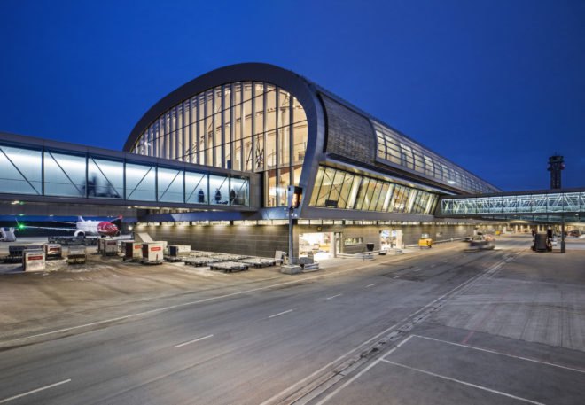 Oslo Airport by Nordic Office of Architecture, Oslo Airport expansion by Nordic Office of Architecture, sustainable airports, eco-friendly airport design, BREEAM airport, BREEAM Excellence in Oslo, snow as coolant, energy efficient airport terminal, world’s greenest airport terminal, airport energy consumption
