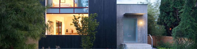 Rough House by Measured Architects, Rough House in Vancouver, laneway house architecture, green roof and vertical garden in a home, carbonized cypress facade,
