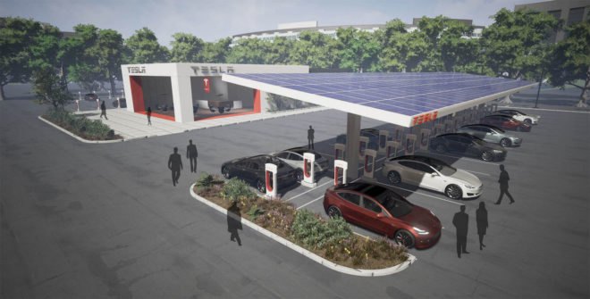 Tesla Superchargers, Tesla, Supercharger, solar powered charging, solar, electric cars, Tesla model 3, Tesla model x, Tesla Model s, Tesla destination chargers, Tesla charging, Tesla technology