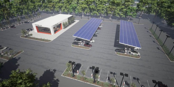 Tesla Superchargers, Tesla, Supercharger, solar powered charging, solar, electric cars, Tesla model 3, Tesla model x, Tesla Model s, Tesla destination chargers, Tesla charging, Tesla technology