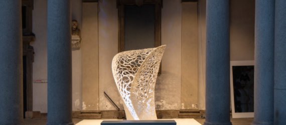Thallus by Zaha Hadid Architects, White in the City at Milan, White in the City Brera, White in the City Zaha Hadid Architects, Zaha Hadid at Milan Design Week, robot assisted architecture