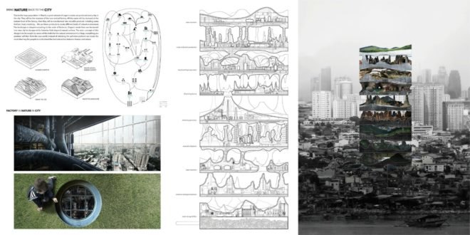 Vertical Factories in Megacities, vertical skyscrapers, green architecture, green cities, urban design, futuristic urban design, green skyscrapers, sustainable architecture, sustainable building, carbon dioxide, clean energy, evolo skyscraper competition, vertical buildings, large scale composting, urban design megacities, futuristic designs, green factories