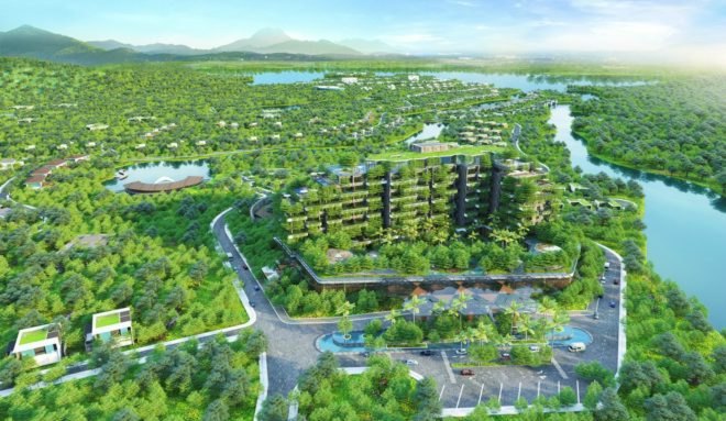 Forest in the Sky, Vietnam green residences, vertical walls, green design, green residencial towers, eco friendly homes, green living, garden walls, rooftop garden, vietnam residences, vietnamese architecture, energy efficient design, efficient lighting, green building materials, eco living, green apartments, sutainable building, green homes, eco friendly design,