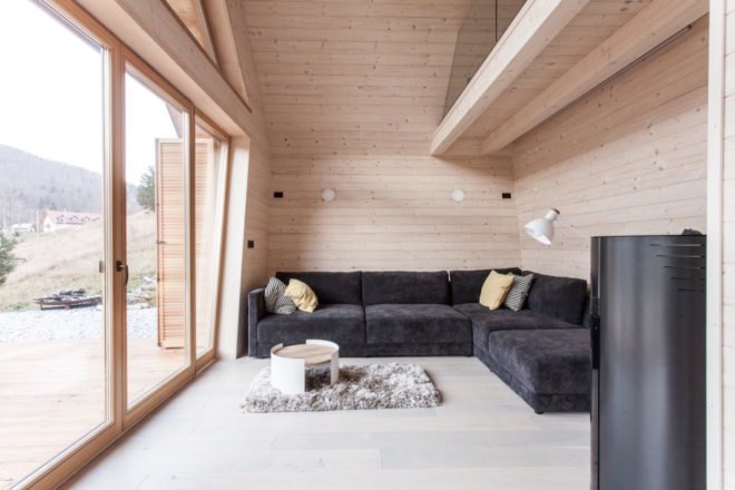 Wooden House by studio PIKAPLUS, wooden home, compact timber cabin, tiny beautiful architecture, beautiful cabin design, tiny timber cabin, Slovenian cabins, contemporary cabin design,