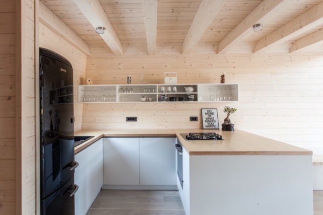 Wooden House by studio PIKAPLUS, wooden home, compact timber cabin, tiny beautiful architecture, beautiful cabin design, tiny timber cabin, Slovenian cabins, contemporary cabin design,