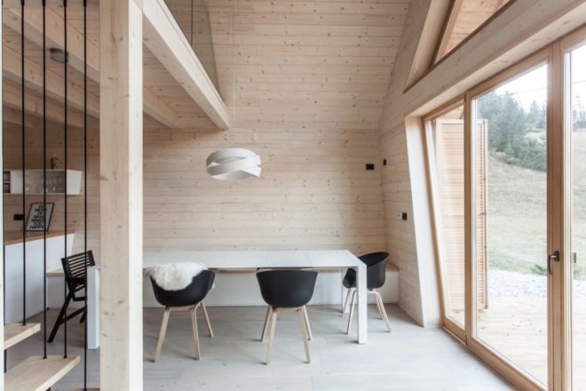 Wooden House by studio PIKAPLUS, wooden home, compact timber cabin, tiny beautiful architecture, beautiful cabin design, tiny timber cabin, Slovenian cabins, contemporary cabin design,