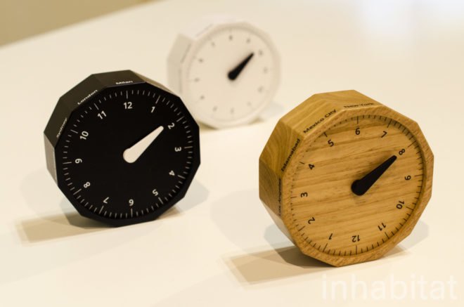 Clock, Masafumi Ishikawa, World Clock, time zone, world time, Japanese design, wooden clock, Milan Design Week, Lexus Design Award, product design, travel clock