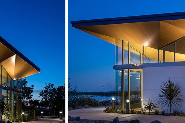 Safdie Rabines Architects, National City Aquatic Center, Pepper Park, Sweetwater River Channel, San Diego Bay aquatic center, San diego architecture, boat like buildings, harbour centers, green design, sustainable design, community centers, boat storage