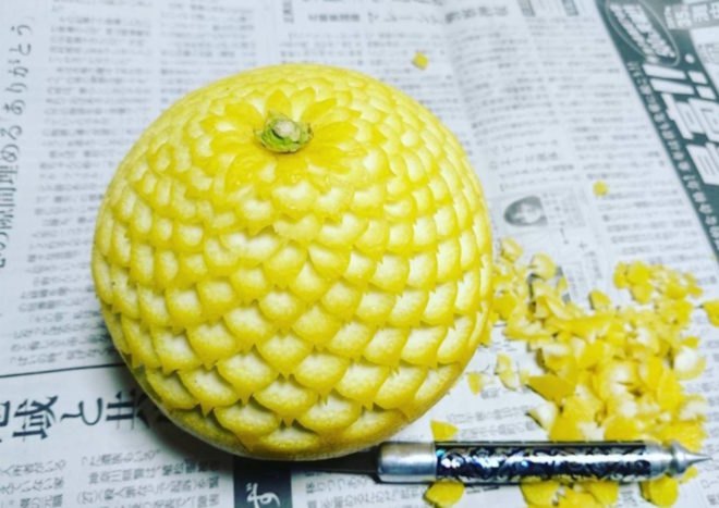 lemon art, Gaku, food artist, Japanese food artist