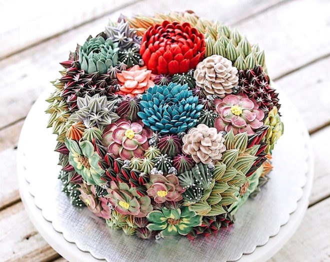 Iven Kawi, Iven Oven, terrarium cakes, terrarium deserts, pastry terrarium, pastry art, cupcake art, flower cakes, creative cakes, baking, cacti, cake, terrariums, culinary plants, cactus cakes