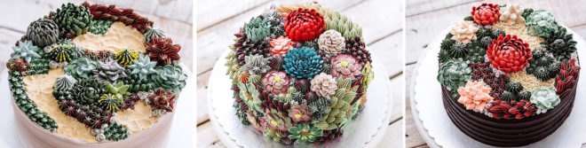 Iven Kawi, Iven Oven, terrarium cakes, terrarium deserts, pastry terrarium, pastry art, cupcake art, flower cakes, creative cakes, baking, cacti, cake, terrariums, culinary plants, cactus cakes
