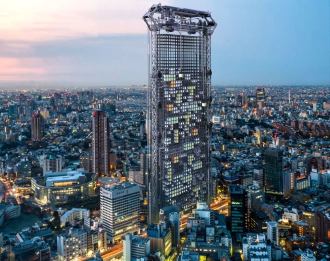 Pod Vending Machine Skyscraper, Tokyo, Haseef Rafiei, eVolo Skyscraper Competition, eVolo, home automation, green skyscraper, 3d printing, 3d printed home, pods, modular homes