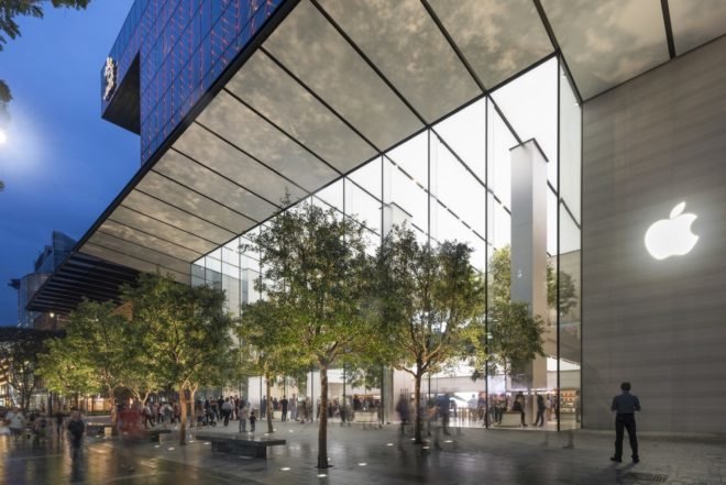 Singapore Apple Store, Apple Orchard Road by Foster + Partners, Apple Orchard Road, Genius Grove Singapore, sustainable Apple store, Apple and renewable energy,