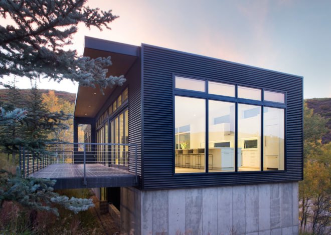 Black Magic by Rowland + Broughton, Black Magic home in Colorado, Black Magic Snowmass, contemporary mountain home, modern custom mountain home, minimal site disturbance house design