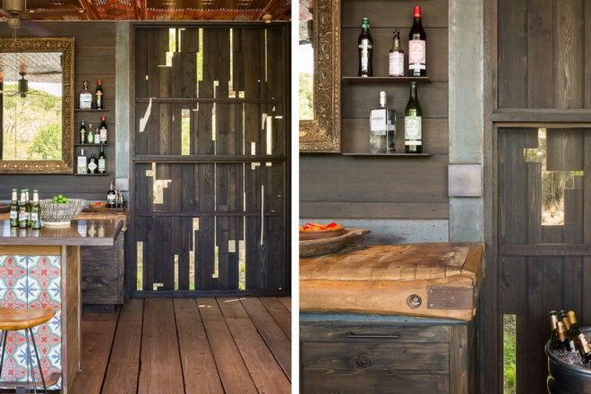Bunny Run Boat Dock by Andersson-Wise Architects, Austin boat dock, Lake Austin boathouse, contemporary Austin boathouse, reclaimed materials in boathouse,