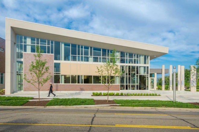 LEED Platinum police station, net zero police station, Cincinnati District 3 Police Station Headquarters, Cincinnati District 3 Police Station Headquarters by emersion DESIGN, energy efficient civic buildings, public art and police stations, energy efficient police station, solar powered police station