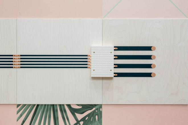 UM Project, Conductive Wallpaper, flavor paper, interior design, wallpaper, conductive wallpaper, unique wallpaper, embedded circuitry wall coverings, wall design, quirky wallpaper, wallpaper design, funky wall paper, interactive wall decor, wall circuitry, interior decor, human circuit boards