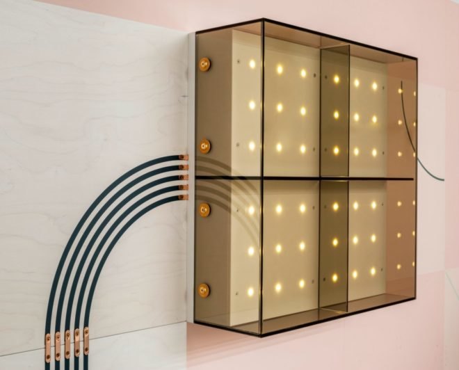 UM Project, Conductive Wallpaper, flavor paper, interior design, wallpaper, conductive wallpaper, unique wallpaper, embedded circuitry wall coverings, wall design, quirky wallpaper, wallpaper design, funky wall paper, interactive wall decor, wall circuitry, interior decor, human circuit boards
