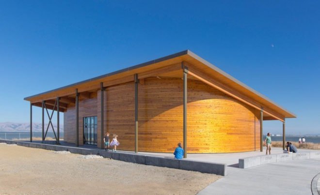 Cooley Landing Education Center by FOG Studio, 2016 Architizer A+ Awards Gallery winner, learning center in San Francisco Bay, reclaimed landfill San Francisco Bay, tidal sloughs landscape design,