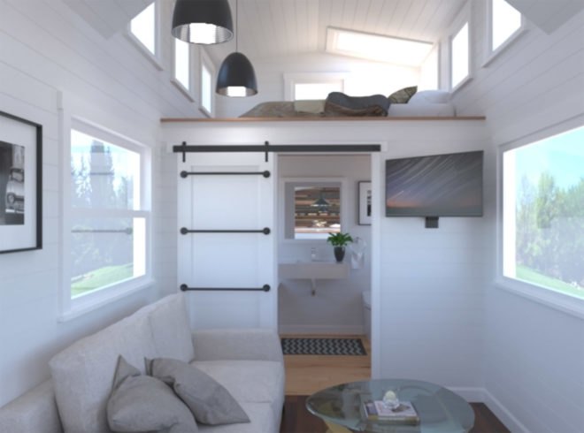 Covo Mio, Covo Amica, Covo Tiny House Co, tiny house, tiny home, tiny house living, off-grid living, off-grid house, tiny home trailer, smart tiny house, smart tiny home, Nest, Amazon Echo, smart home, smart house tech, smart house technology, solar panels, compost toilet