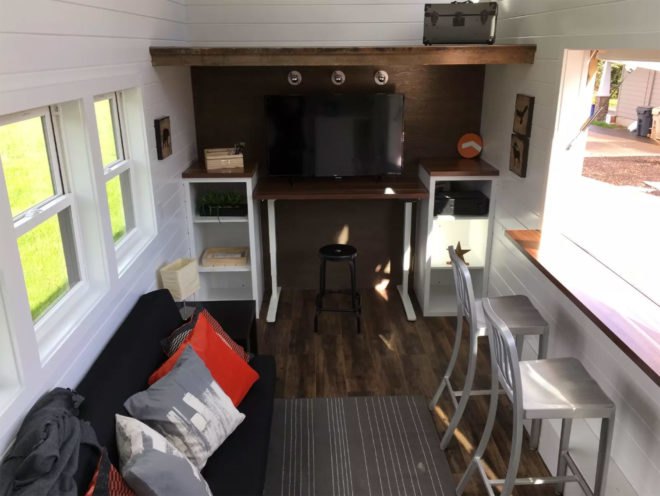 Covo Mio, Covo Amica, Covo Tiny House Co, tiny house, tiny home, tiny house living, off-grid living, off-grid house, tiny home trailer, smart tiny house, smart tiny home, Nest, Amazon Echo, smart home, smart house tech, smart house technology, solar panels, compost toilet