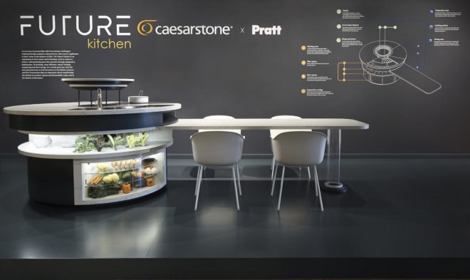 Future Kitchen by Caesarstone and Pratt Institute, Future Kitchen by Marc Thorpe and Pratt Institute, Pratt Institute WantedDesign Future Kitchen 2050, WantedDesign and Pratt Institute, Pratt Institute student kitchen design, sustainable kitchen design, zero waste kitchen design,