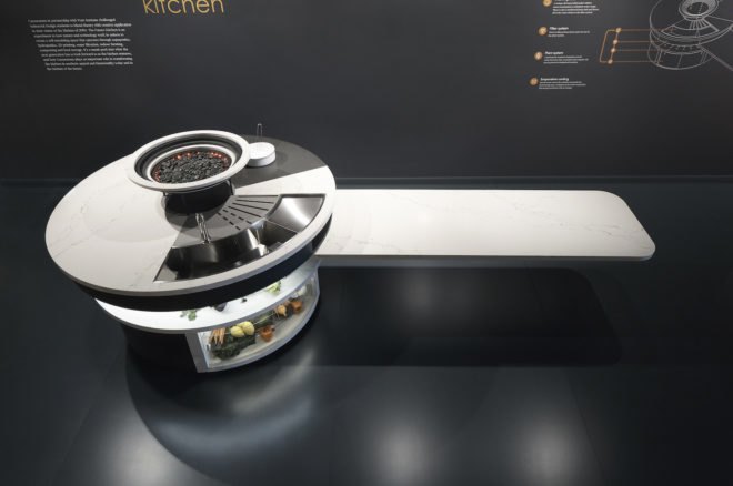 Future Kitchen by Caesarstone and Pratt Institute, Future Kitchen by Marc Thorpe and Pratt Institute, Pratt Institute WantedDesign Future Kitchen 2050, WantedDesign and Pratt Institute, Pratt Institute student kitchen design, sustainable kitchen design, zero waste kitchen design,