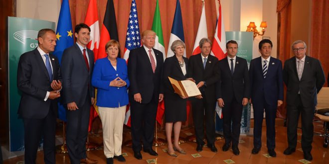 G7, G7 summit, 2017 G7 summit, Italy G7 summit, United States, America, Italy, Germany, France, United Kingdom, Canada, Japan, European Union, Donald Trump, Trump, President Donald Trump, President Trump, Paris Agreement, climate change