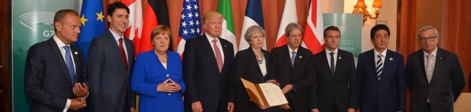 G7, G7 summit, 2017 G7 summit, Italy G7 summit, United States, America, Italy, Germany, France, United Kingdom, Canada, Japan, European Union, Donald Trump, Trump, President Donald Trump, President Trump, Paris Agreement, climate change