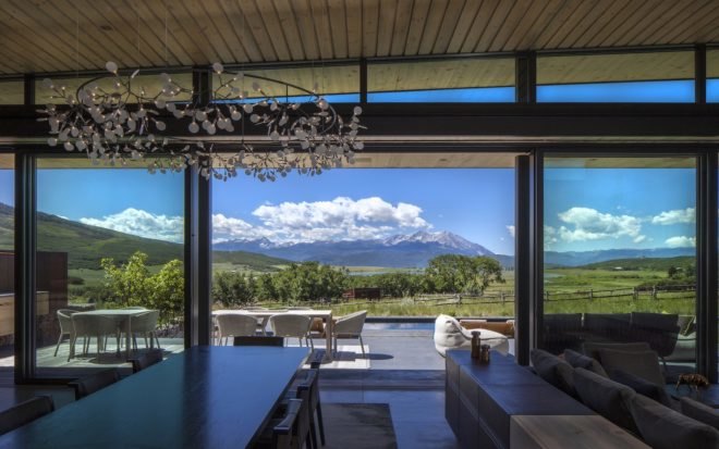 Gambel Oaks Ranch by CCY Architects, Gambel Oaks Ranch in Colorado, LEED Gold Colorado home, LEED Gold housing, ground source heat pump for homes, energy saving Colorado home, green homes in Colorado