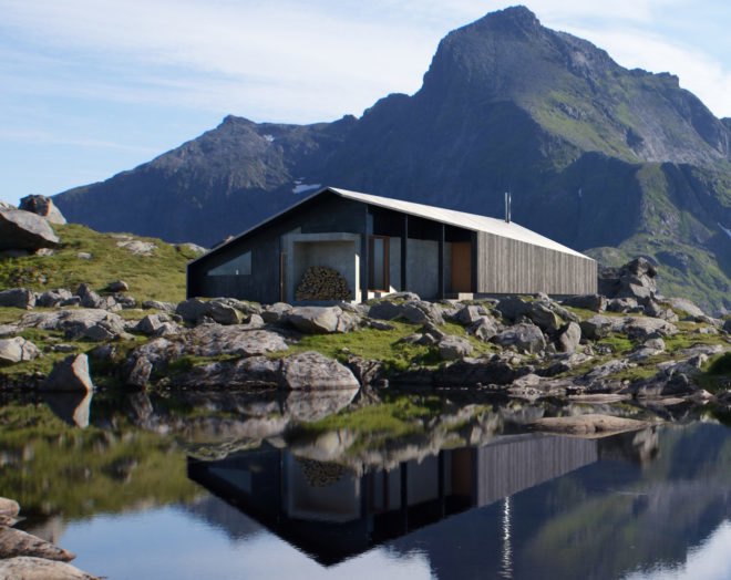 Gapahuk by Snøhetta, Gapahuk by Rindalshytter, Rindalshytter cabins, Snøhetta and Rindalshytter, adaptable cabin design, locally sourced materials for cabin architecture, Norway prefabricated cabin