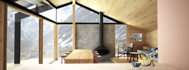 Gapahuk by Snøhetta, Gapahuk by Rindalshytter, Rindalshytter cabins, Snøhetta and Rindalshytter, adaptable cabin design, locally sourced materials for cabin architecture, Norway prefabricated cabin