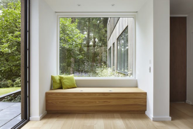 House in the Woods by alma-nac, House in the Woods in England, prefabricated housing, prefab contemporary home, SIPs architecture, SIP prefab home,