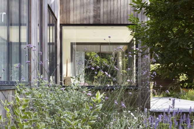 House in the Woods by alma-nac, House in the Woods in England, prefabricated housing, prefab contemporary home, SIPs architecture, SIP prefab home,