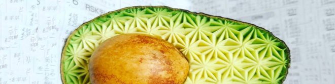 Gaku, apple art, art from food, food