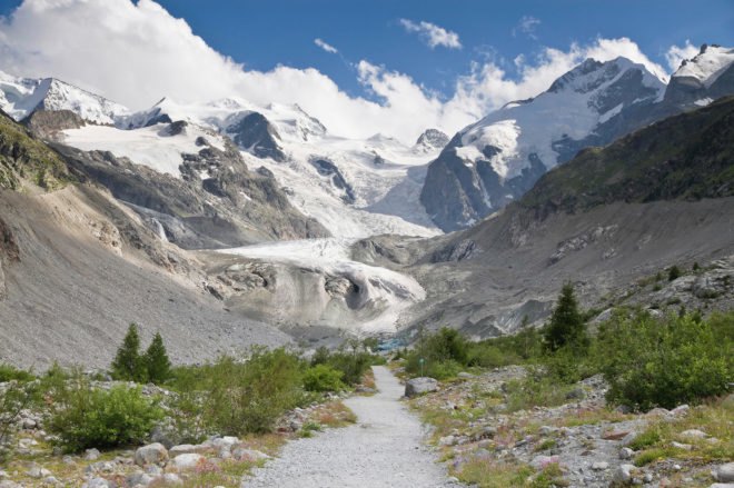 Morteratsch Glacier, Morteratsch, glacier, glaciers, Switzerland, Johannes Oerlemans, Utrecht University, climate change, global warming, environment, snow, ice, artificial, artificial snow