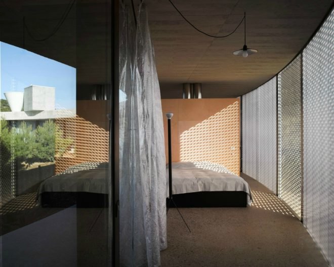 Solo Houses, Office KGDVS, Christian Bourdais, circular homes, round homes, round buildings, forest homes, forest living, off grid retreats, round home design, circular home design, glass homes, spanish architecture, concrete homes, interior design, off grid living, spanish retreats, Matarraña homes,