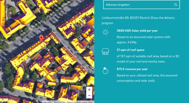 Project Sunroof, Google, Google Project Sunroof, E.ON, Project Sunroof Germany, solar panels, solar power, solar power Germany, renewable energy, renewable energy Germany