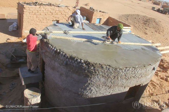 Tateh Lehbib Breica, United Nations Refugee Agency, refugee, refugees, refugee camp, refugee camps, Algeria, plastic bottle, plastic bottles, plastic bottle home, plastic bottle homes, plastic bottle architecture, architecture, refugee home, refugee homes, refugee shelter, refugee shelters