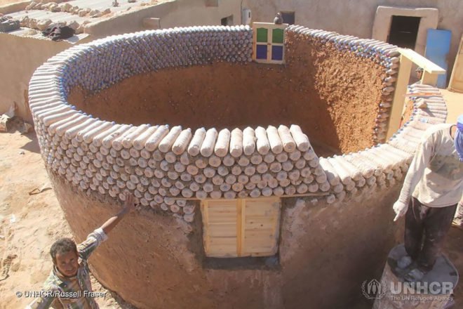 Tateh Lehbib Breica, United Nations Refugee Agency, refugee, refugees, refugee camp, refugee camps, Algeria, plastic bottle, plastic bottles, plastic bottle home, plastic bottle homes, plastic bottle architecture, architecture, refugee home, refugee homes, refugee shelter, refugee shelters