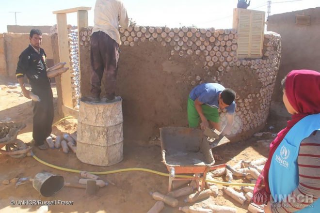 Tateh Lehbib Breica, United Nations Refugee Agency, refugee, refugees, refugee camp, refugee camps, Algeria, plastic bottle, plastic bottles, plastic bottle home, plastic bottle homes, plastic bottle architecture, architecture, refugee home, refugee homes, refugee shelter, refugee shelters