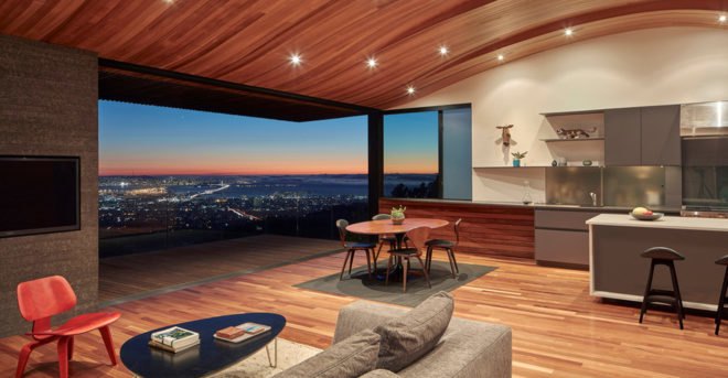 Skyline House, Terry & Terry Architecture, Oakland, San Francisco, wooden structure, natural ventilation, green architecture, panoramic views, open-plan layout