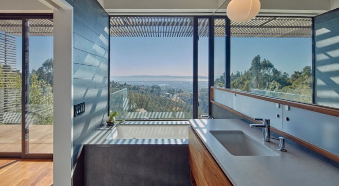 Skyline House, Terry & Terry Architecture, Oakland, San Francisco, wooden structure, natural ventilation, green architecture, panoramic views, open-plan layout