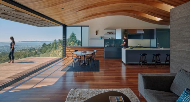 Skyline House, Terry & Terry Architecture, Oakland, San Francisco, wooden structure, natural ventilation, green architecture, panoramic views, open-plan layout